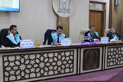 مناقشة الطالبة صفا عبد الجبار 